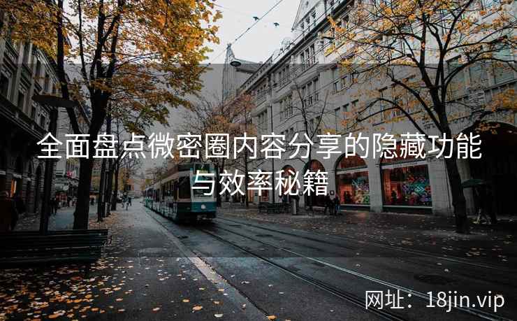 全面盘点微密圈内容分享的隐藏功能与效率秘籍