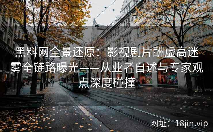 黑料网全景还原：影视剧片酬虚高迷雾全链路曝光——从业者自述与专家观点深度碰撞  第2张
